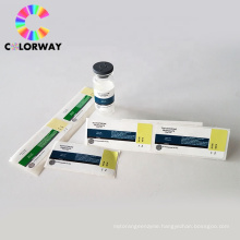 10ml bottle vial HCG color sticker Custom factory cheap pharmaceutical printing packaging 10ml vial sticker